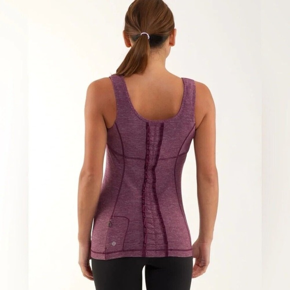Lululemon Run Free Tank- Heathered Plum Size 8 - Picture 1 of 8